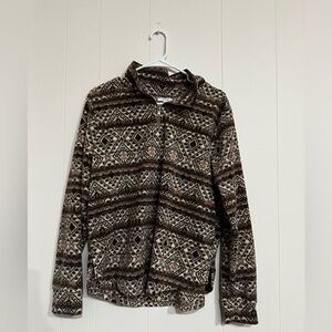 Maurices Brown Patterned Sweatshirt